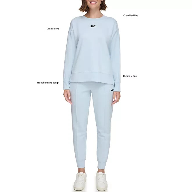 未使用 DKNY pure コットン ニット DKNY Women's Jeans Sweater, Cortdo Heather/Black/Festive Pink, X