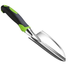 Gardening Shovel Green Digging Trowel for Lawn Planting Alloy Spade Rubber Ha...