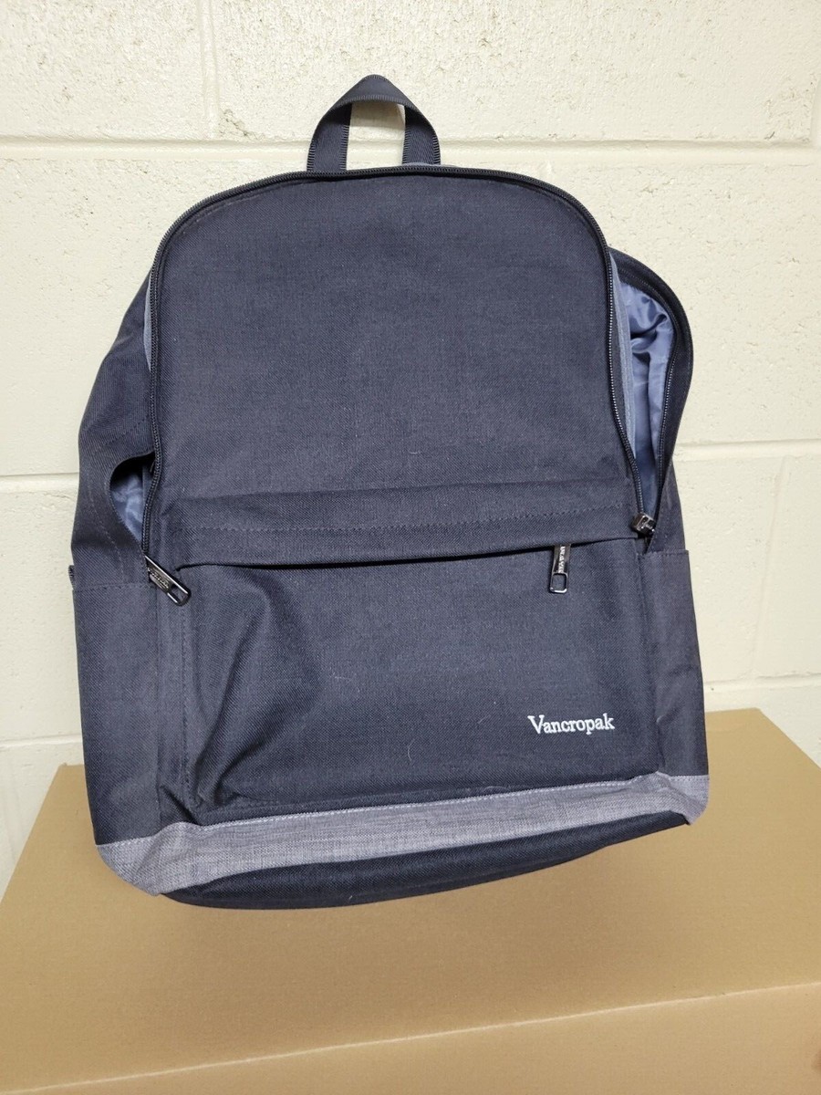 Vancropak Water Resistant Backpack for 17inch Laptop w/USB Charging Port |  eBay