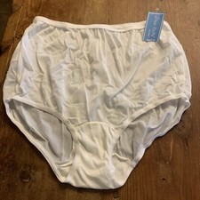 VTG Dixie Belle White Nylon Size 8 Scalloped Leg Panty Style 719 New With Tag