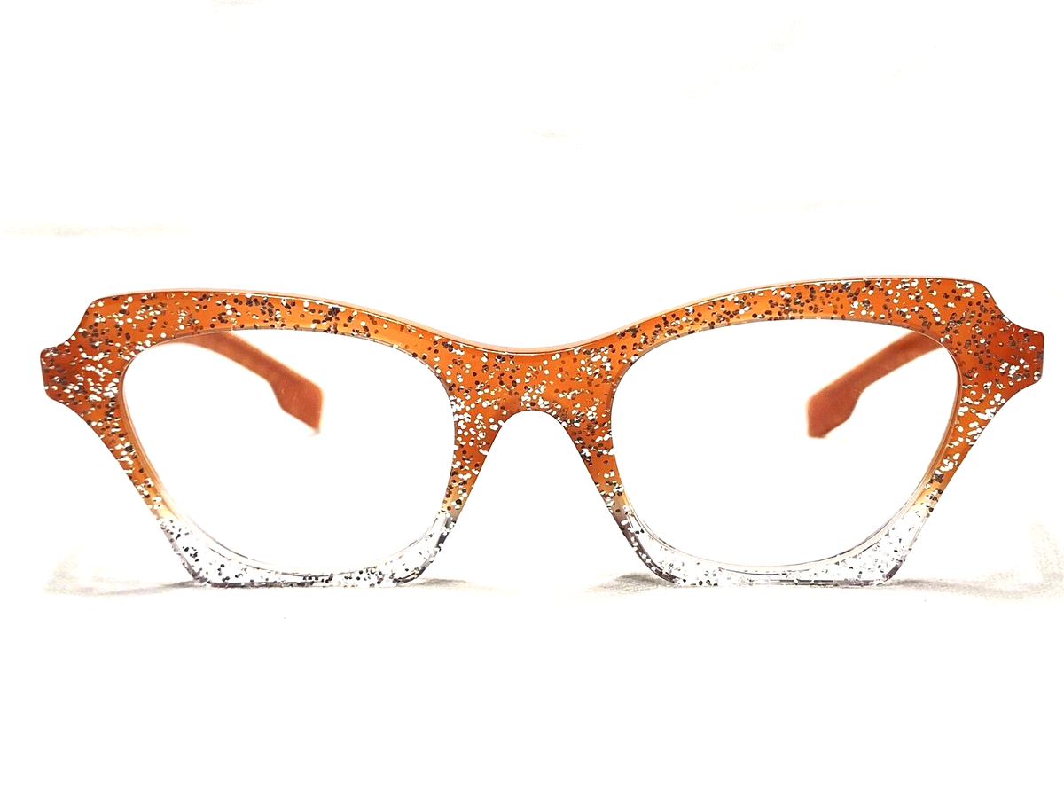 NEW Burberry B4283 3783/1W Womens Burnt Orange Glitter
