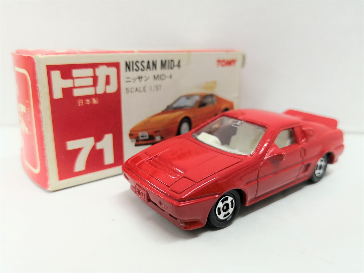 B Tomy Tomica 71 -4 Red NISSAN MID-4 ( JAPAN) | eBay