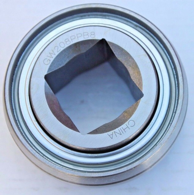 Premium GW208PPB8 AG Disc Harrow Bearing 11/8" Square Bore DS208TTR8