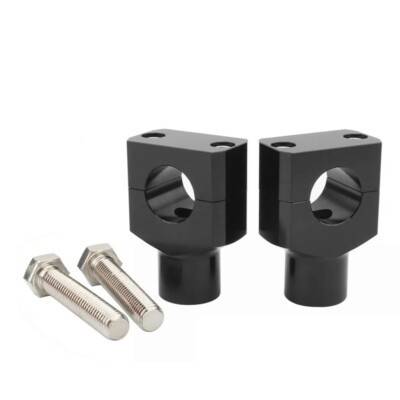 Riser Manubrio Moto Universale Da 22mm - Altezzatore In Alluminio Nero Per Guida Comoda - Foto 6