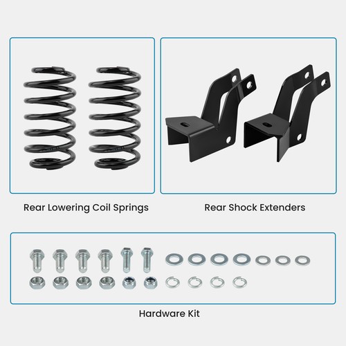 Kit de reducción de caída de 4" para Cadillac Escalade GMC Denali Yukon Chevy Tahoe 07-2014 - Imagen 6 de 12