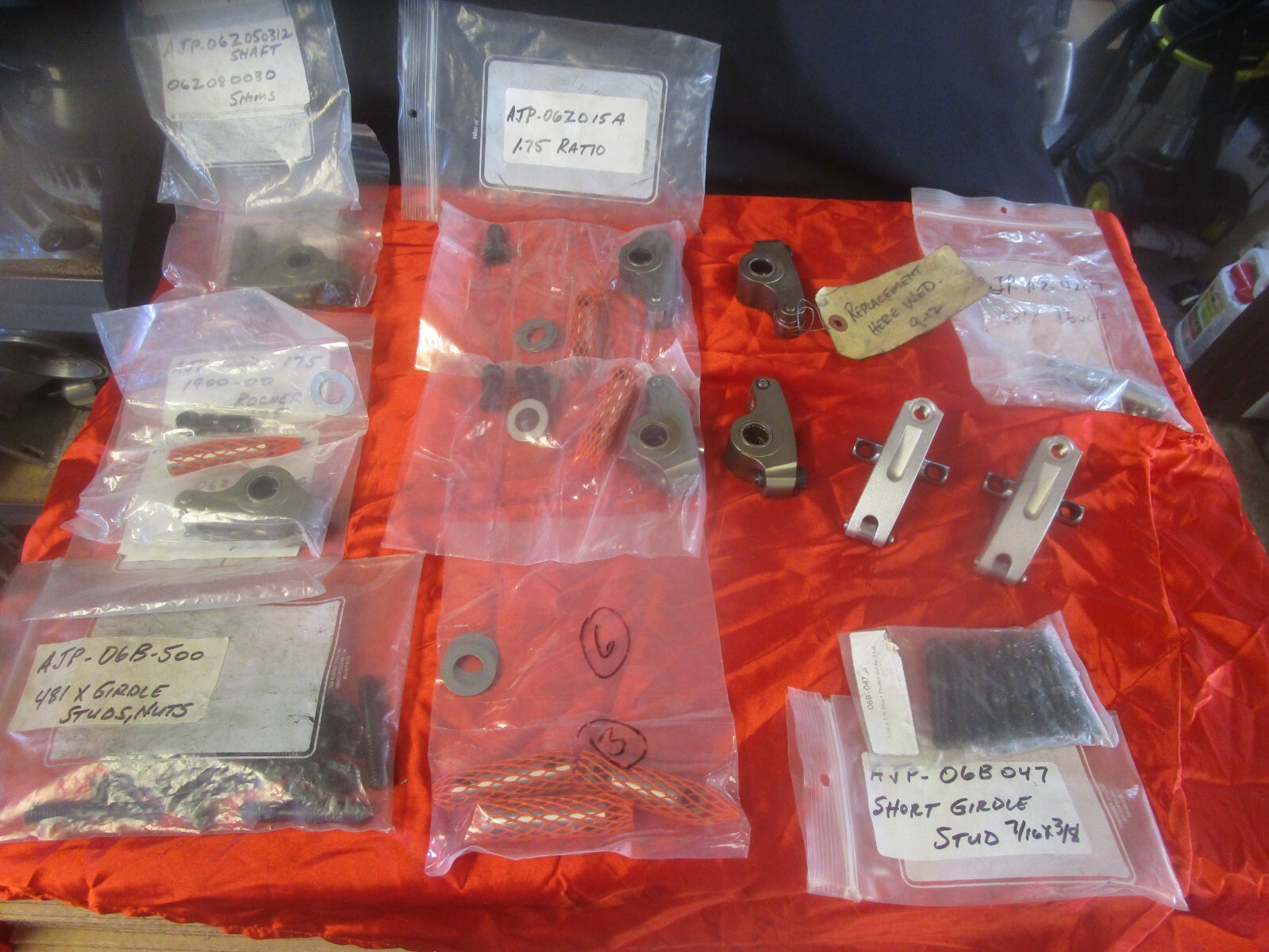 AJPE SHAFT ROCKERS PARTS 481X 1.75 BOLTS NOPREP ALLEN JOHNSON 481 X