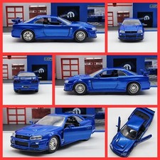 JADA TOYS 1:32 LOOSE FAST  FURIOUS BRIAN'S NISSAN SKYLINE GT-R R34 OPENING DOOR