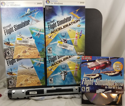 3 Microsoft Flight Games Simulator X (PC, 2006) & ACCELERATION & Simulator 02