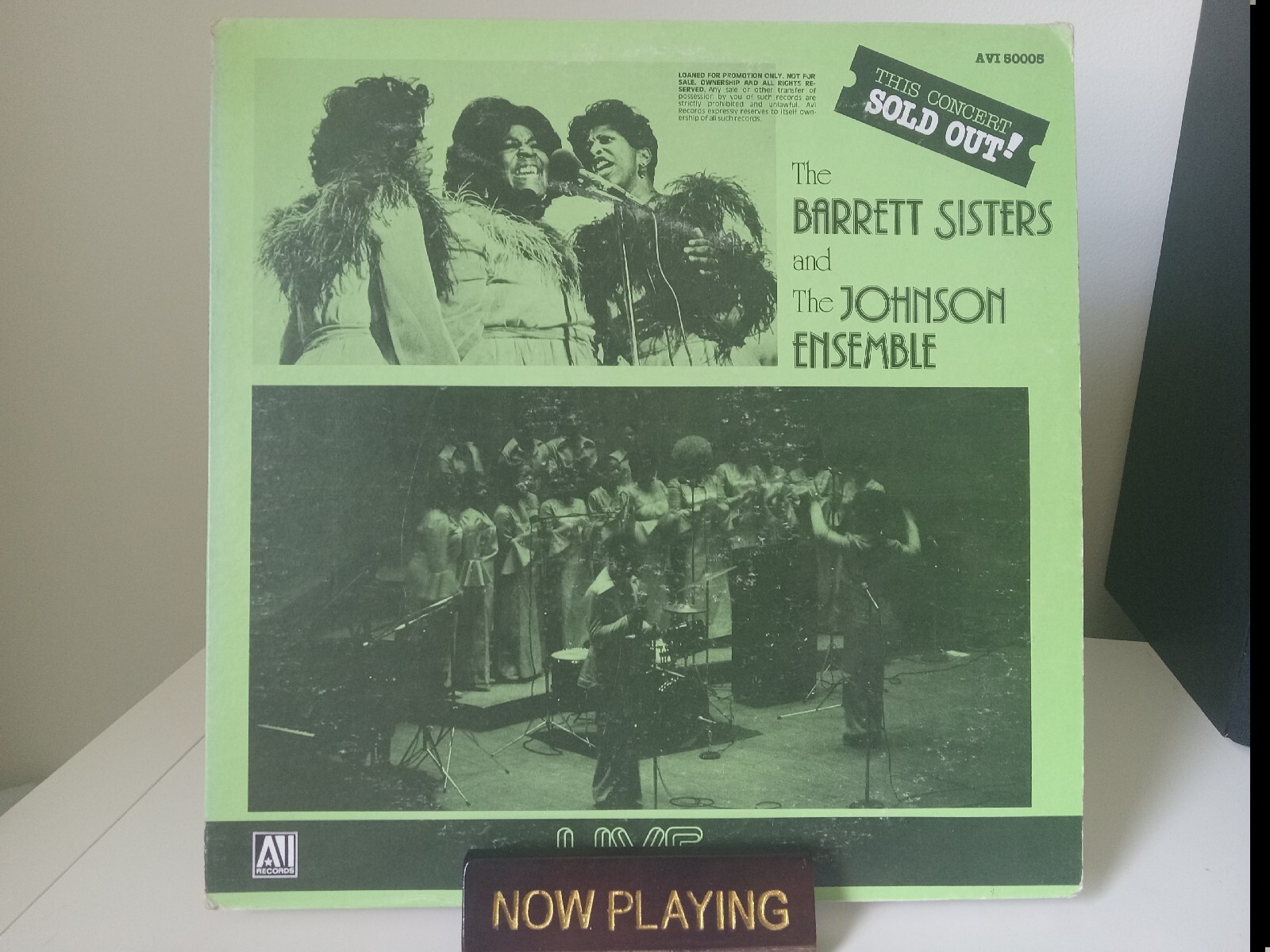 The Barrett Sister & The Johnson Ensemble Live Sold Put LP Promo Gospel Funk AVI