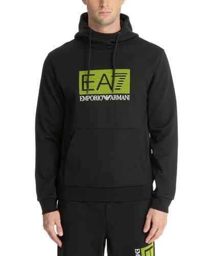 Emporio Armani EA7 hoodie men 3DPM67PJARZ1200 Black hoodies sweat