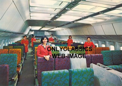 1977 CATHAY PACIFIC HONG KONG AIRLINE STEWARDESS 5x7 PHOTO AIRPLANE AVIATION
