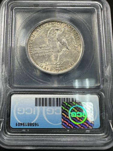 1925 STONE MOUNTAIN 50c ICG MS64 Commemorative Half Dollar - Picture 2 of 2