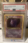 Pokémon TCG Gengar Fossil PSA 7 NM