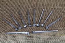 2" Glasgow Rosehead Fine Shank 10 Square Nails Wrought Iron UK Ireland Scotland