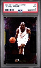 SkyBox 2021 Metal Universe Champions Michael Jordan #1 PSA 7 Basketball Base