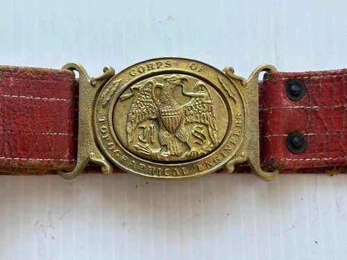 Corp Of Topographical Engineers Cast Brass BELT BUCKLE.  Vintage Reproduction
