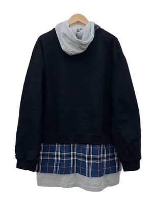 【PROJECT G/R】24fw 3 Layered Sweatshirt フーディ Other Brands Hoodie PROJECT G R 3 Layered Top 2 Cotton Black