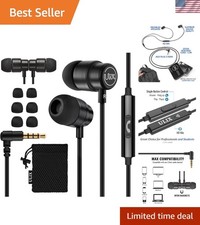 Rider Wired Earbuds in-Ear Headphones, Earphones with Microphone, 5 , with A...