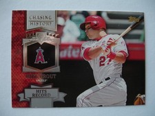 2013 Mike Trout Los Angeles Angels OF Topps Chasing History Card No. CH-121