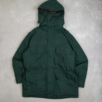 Cabela's Vintage Hooded Full Zip Parka Jacke Large Herren 90er Grün Outdoor