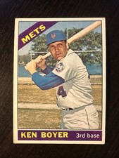 1966 TOPPS #385 KEN BOYER NEW YORK METS EX *Hot Corner Vintage* D