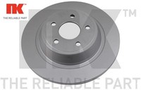 2X Bremsscheibe NK 3125101 2 Bremsscheiben Hinterachse Hinten FüR Ford