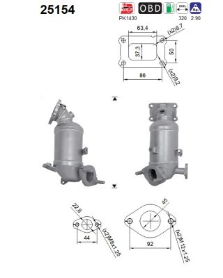 Katalysator Euro 6 25154 AS für HYUNDAI KIA - Bild 3