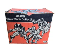 Vintage Marvel Comic Book Collection Storage Box 1989 CMC Wolverine Spiderman
