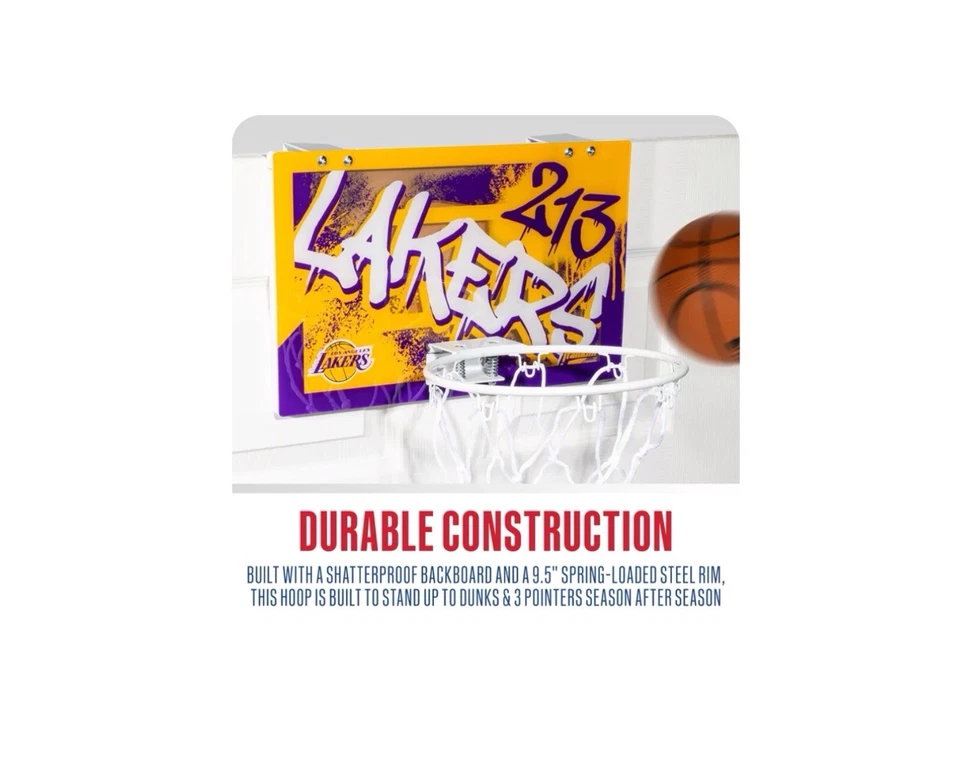 Aro de baloncesto Lakers Over The Door Foto 4 de 4
