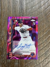 2025 Topps Chrome Update Series - Rookie Autographs Mickey Gasper #RA-MG Magenta