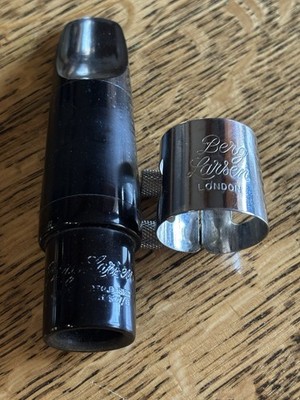 Berg Larsen Black Ebonite Tenor Sax Mouthpiece 100/1 SMS B-Stock