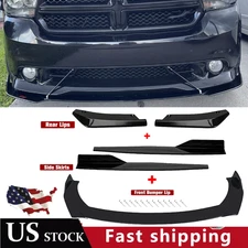 Front Bumper Lip Chin Spoiler Body Kit Splitter Side Skirt For Dodge Durango