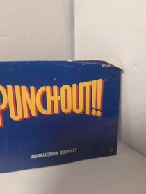 punch out nes Manual Official Authentic 