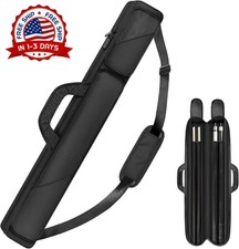 Estuche para tacos de billar 2x2 con asa para el hombro. Capacidad para 2 tacos.