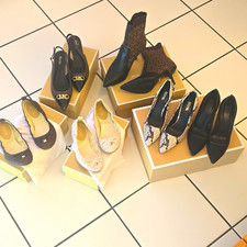 Michael Kors Damen Pumps Leder schwarz spitz ...