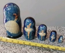 Nesting Ballet Partners 5 Pieces ganet mockba Signed