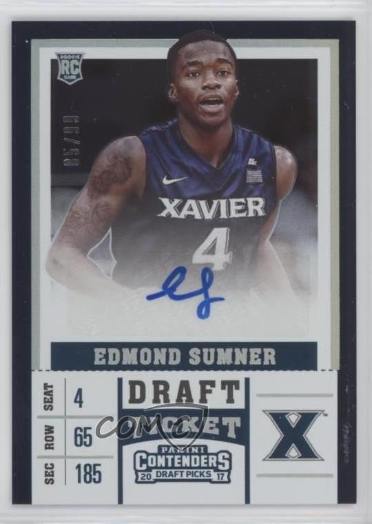 2017 Contenders Draft Picks College Ticket /99 Edmond Sumner Rookie Auto RC 0c2