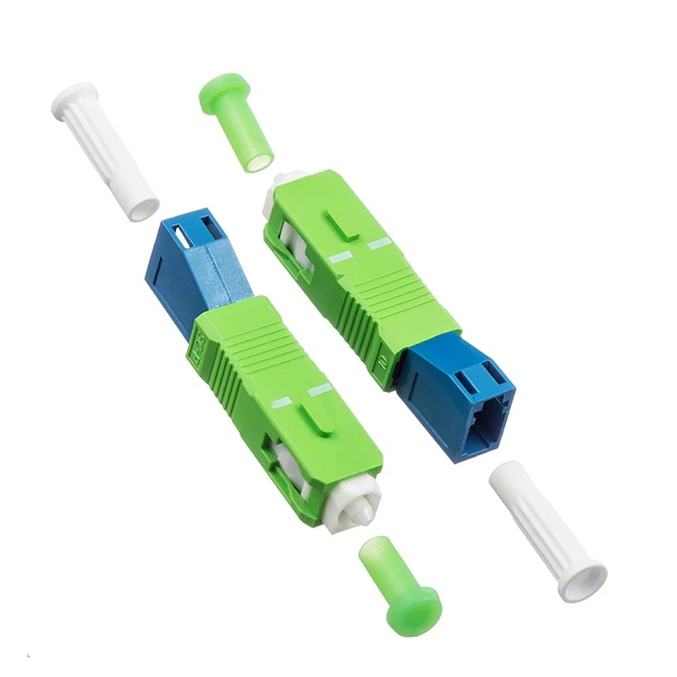 2-Pack Single Mode 9/125um SC/APC Male to LC/UPC Female Hybrid Optical Fiber ... - Image 3 of 4