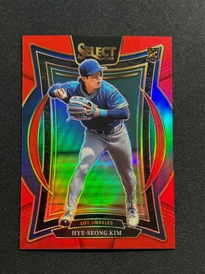 2025 Panini Select #77 HYE-SEONG KIM RC Concourse Red Prizm 065