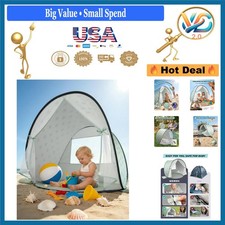 Baby Beach Tent UPF 50 Pop Up Sun Shelter Mosquito Net Green Waterproof