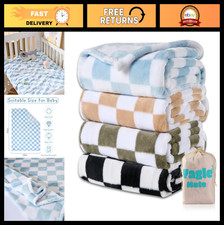 4 Pcs Fluffy Baby Blankets, Soft Fleece Toddler Receiving Blankets 30x40