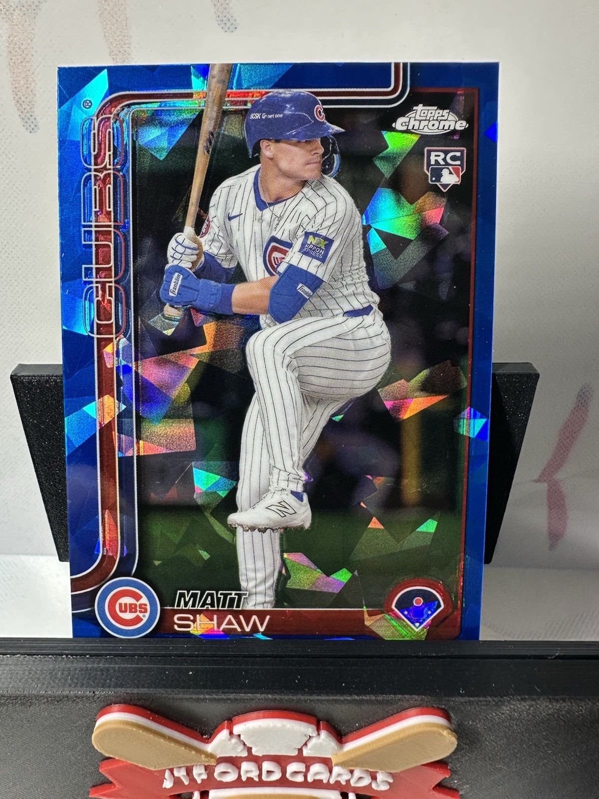 2025 Topps Chrome Sapphire Edition Matt Shaw Rookie RC #219 Color Match Cubs