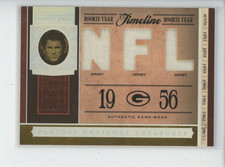 FOREST GREGG PATCH /99 2006 NATIONAL TREASURES TIMELINE 75/99 JERSEY # 1/1