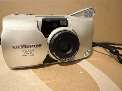 Olympus Stylus Zoom 70 Quartzdate Silver 35mm Compact Point & Shoot Film Camera