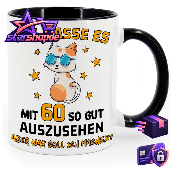 Tasse 60. Geburtstag Geschenk FüR Frauen Geburtstag Geschenkidee-image