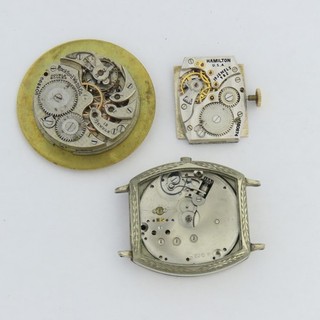 Illinois Rockford & Hamilton 14/0 Fancy & O Size Round Wristwatch Movements