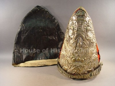 151992: Grenadiermütze  1.Garde Regiment zu Fuß mit Überzug ''1.G.R.z.F. 1892''
