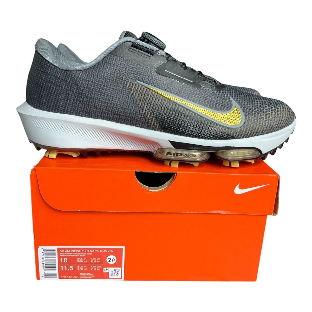 ナイキ AIR ZOOM INFINITY TOUR BOA 28cm Nike Air Zoom Infinity Tour BOA 2 Size 10 Wide Golf Shoes