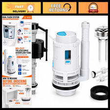 3 Inch Dual Flush Valve Replacement Kit for 2-Piece Toilets - Fix Leaks Weak F