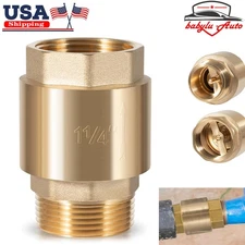1-1/4" One Way Brass Check Valve with Backflow Prevention 1.25'' FNPTx1.25'' NPT